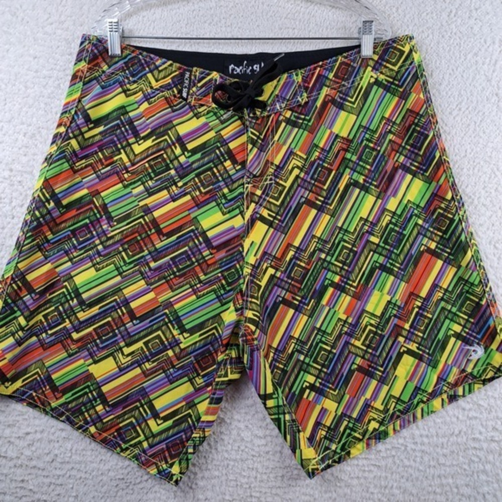 PACIFIC SURF BY EXIST SWIM TRUNKS BOARD SHORTS SIZE XL 36" WAIST Unlined